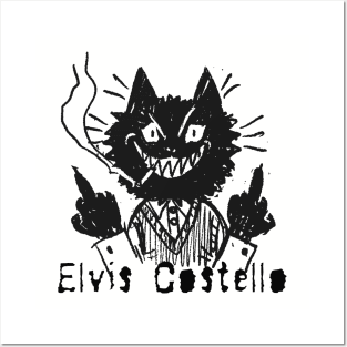 elvis costello and the bad cat Posters and Art